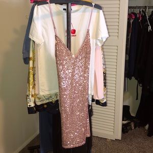 Pink Sequin Dress